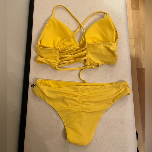 Yellow XS/S La Vie En Rose Bikini - Picture 2 of 4